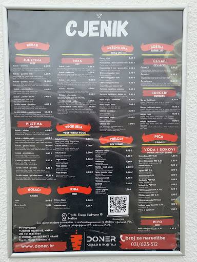 Menu di Doner 