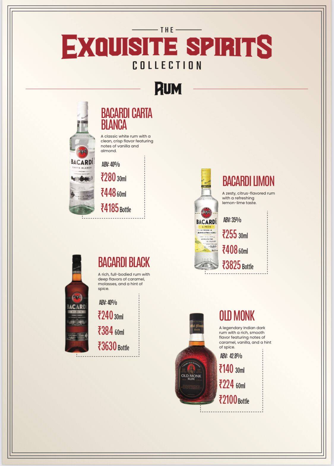 Dopamine - Diner & Club menu