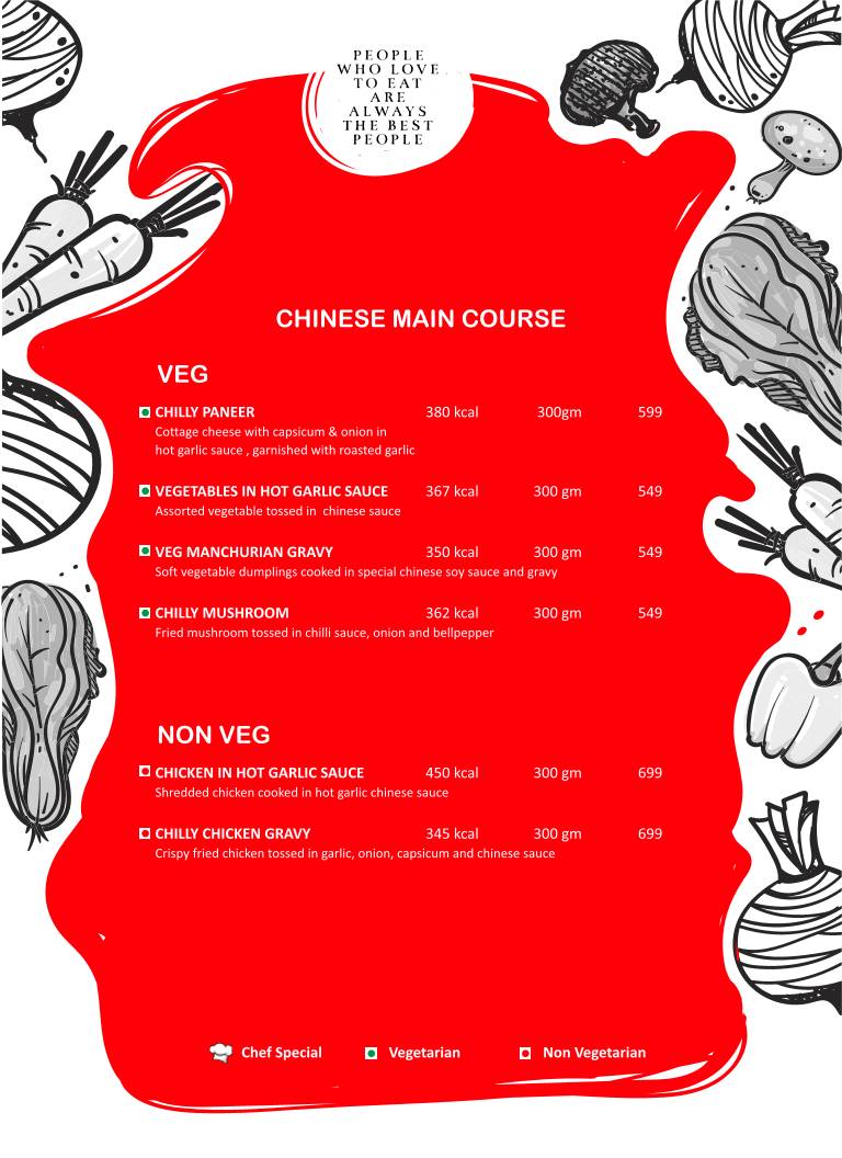 Drink and Dine by Terrace menu