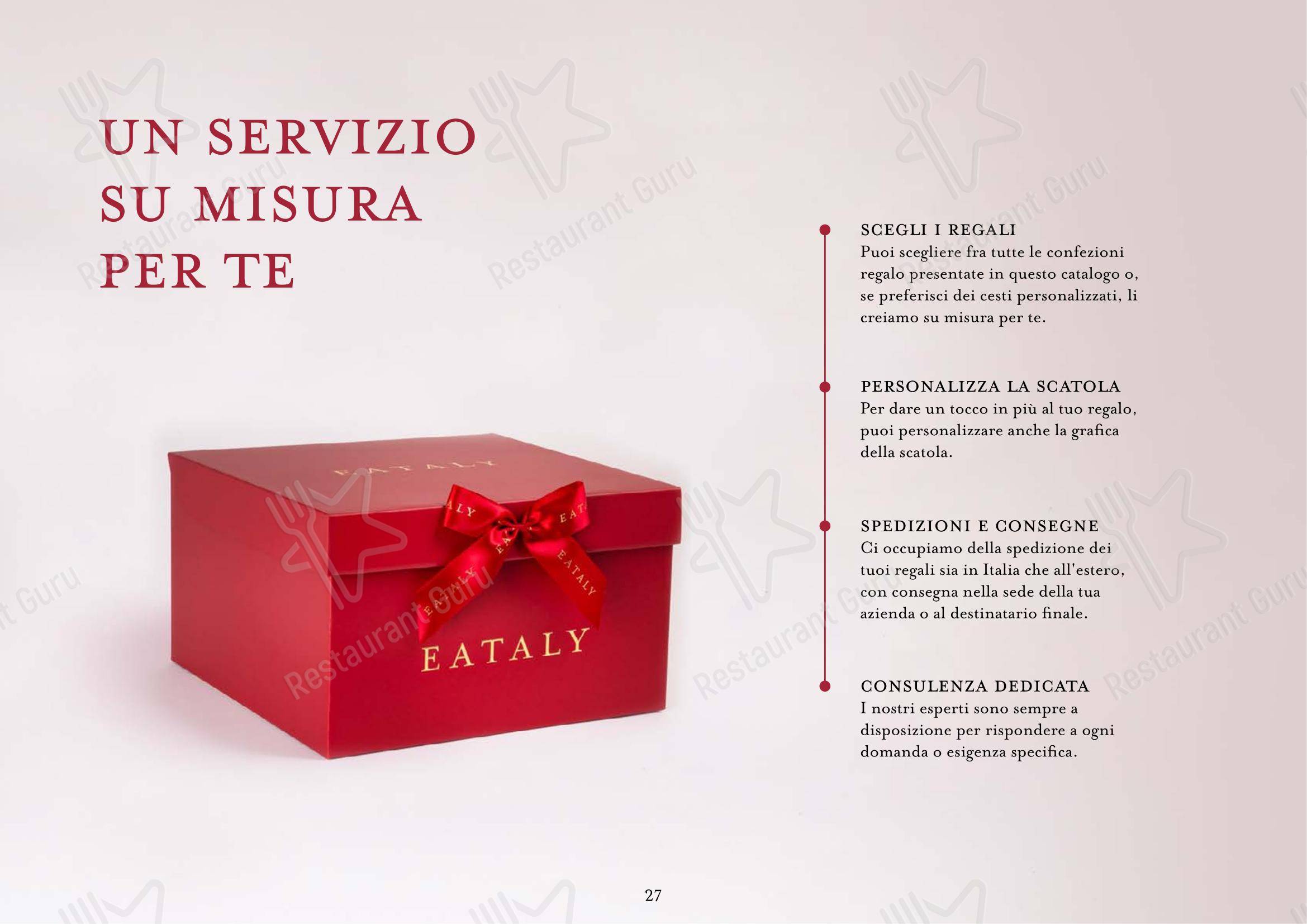 Menu di Eataly Torino Lingotto - Menu bar