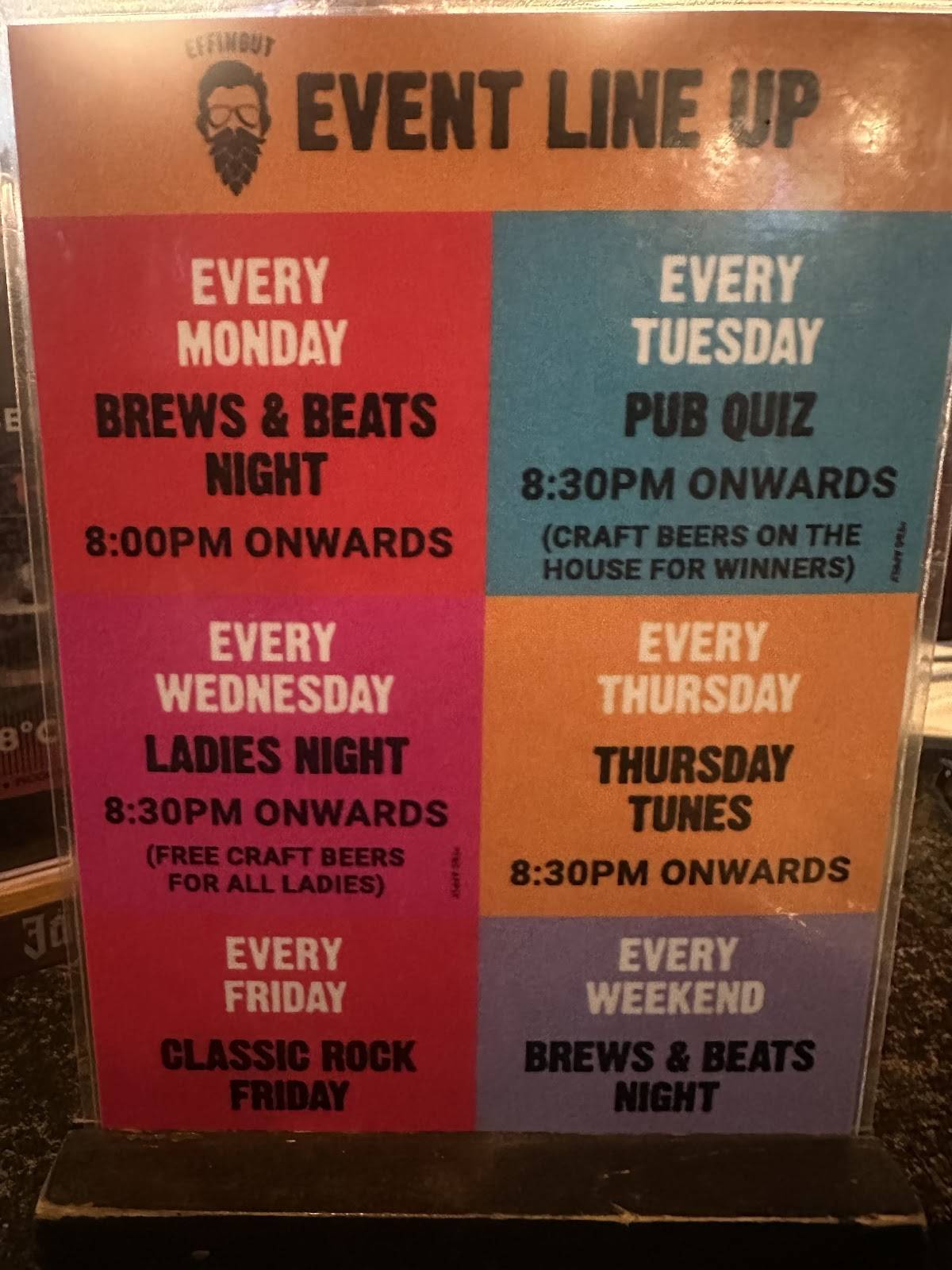 Effingut Koregaon Park - Pune's most loved craft brew pub menu