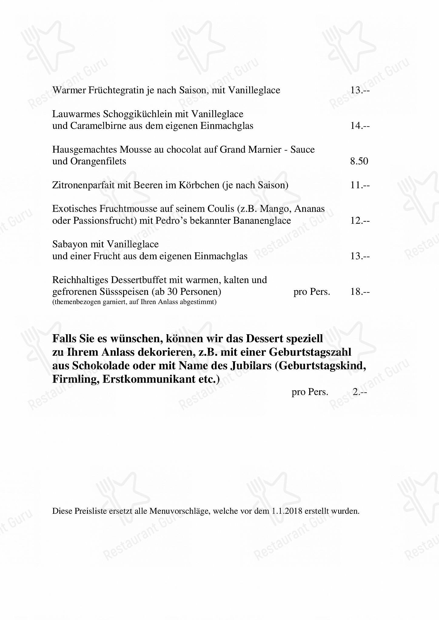 Boronia Catering Menu Pack per Restaurant Egli in Gossau