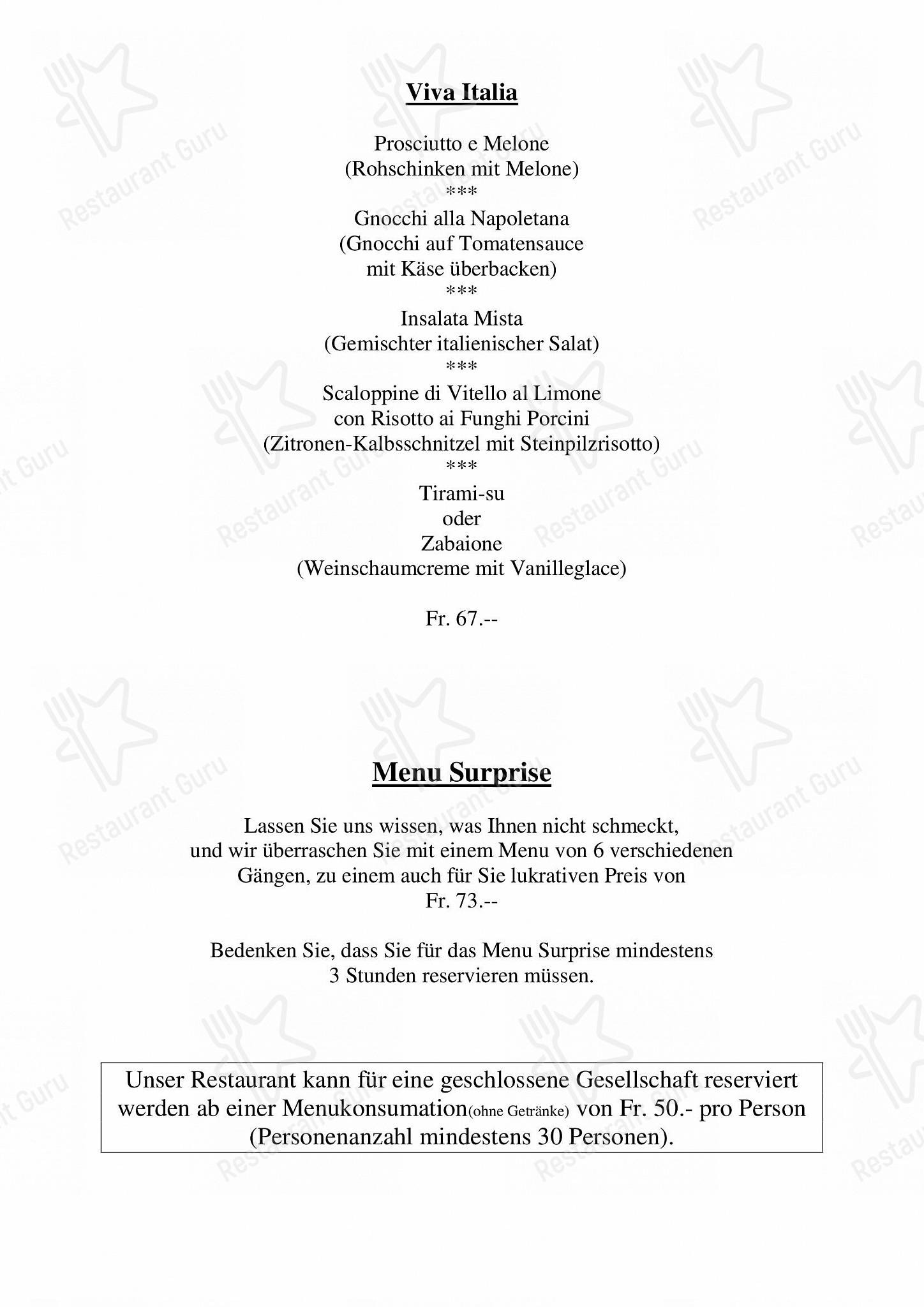 Restaurant Egli in Gossau - Boronia Catering Menu Pack