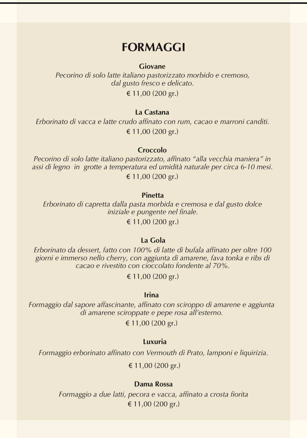Menu di El Churrasco - Ristorante/Braceria 