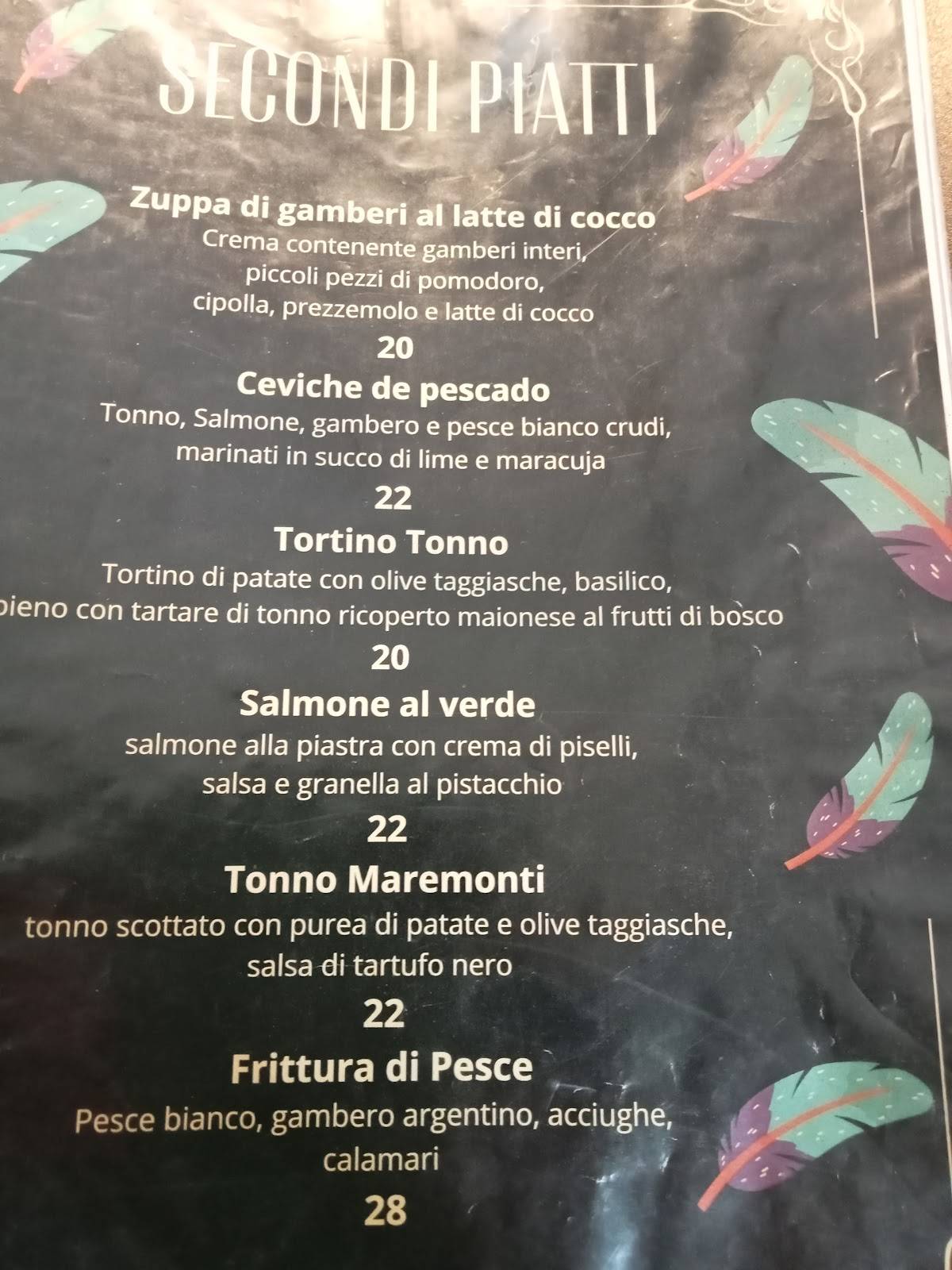 Menu di Esoticum 