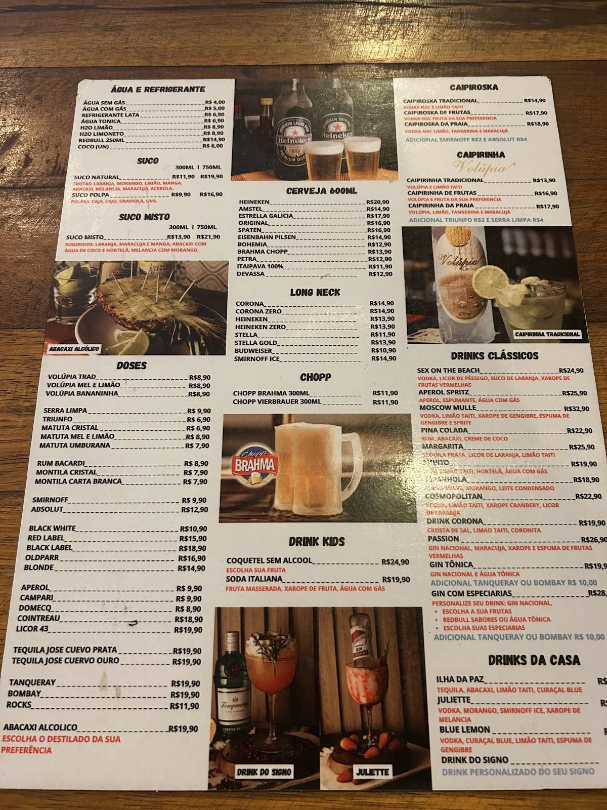 Espetinho da praia Intermares cardápio