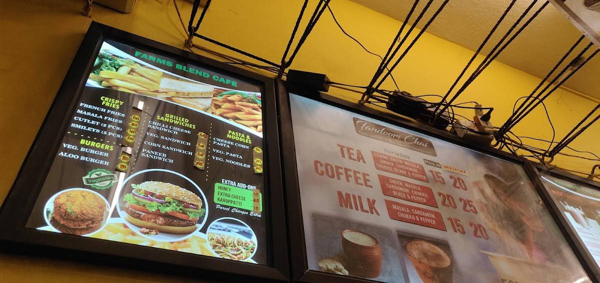 FARMS BLEND CAFE menu