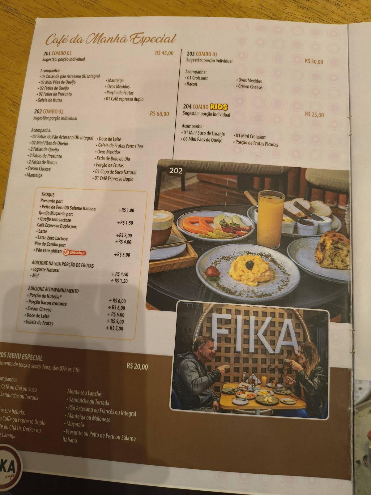 Fika Café cardápio