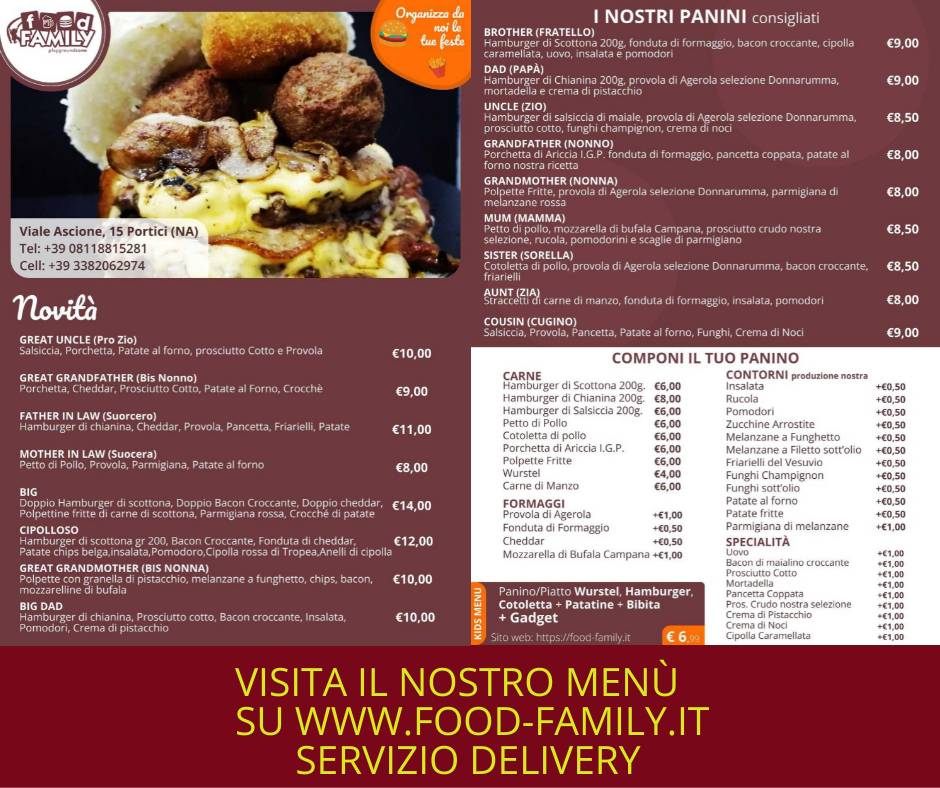 Menu di FOOD FAMILY 