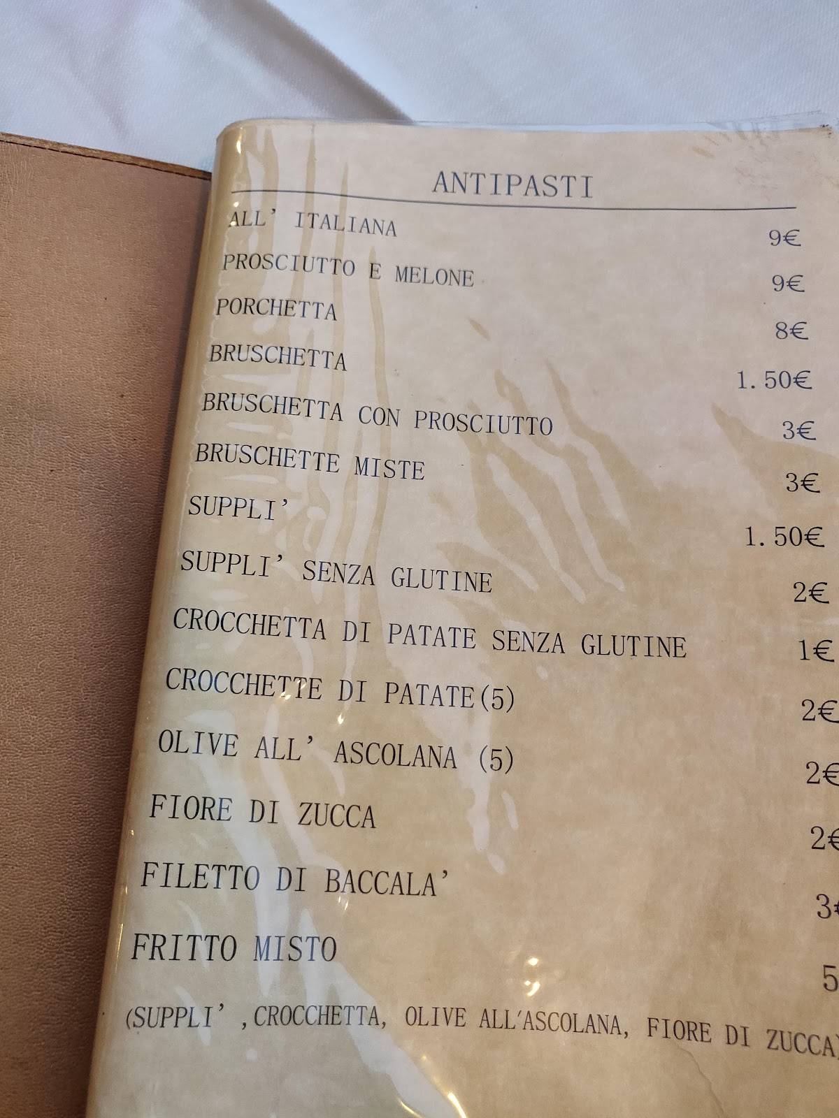 Menu di Pizzeria Forgione 