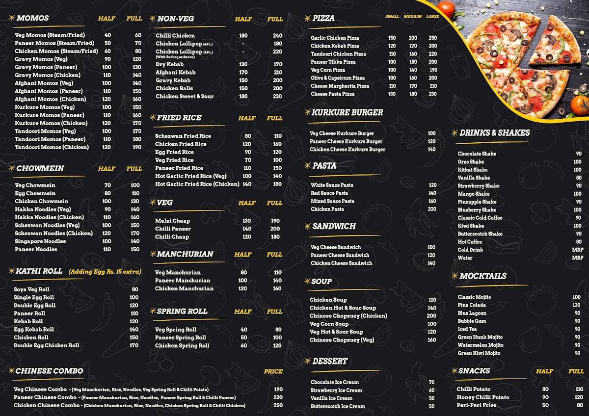 Fast Food for Foodies menu