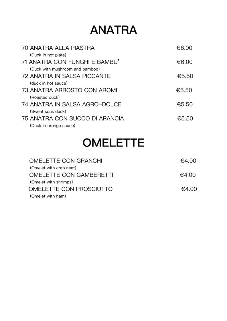 Menu di Felice (Ristorante Cinese) 