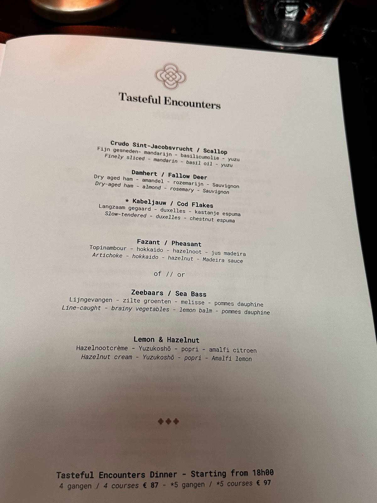 Menu de Fiera