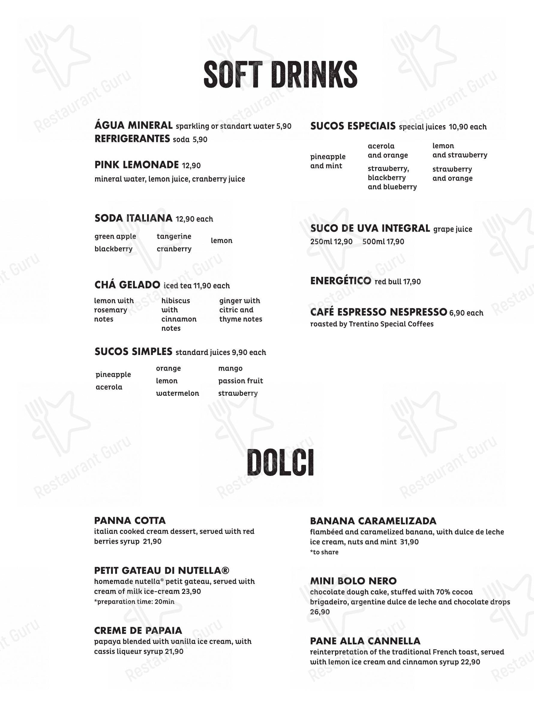 Основное меню para Figata Pizza & Pasta - Shopping Vitória restaurante