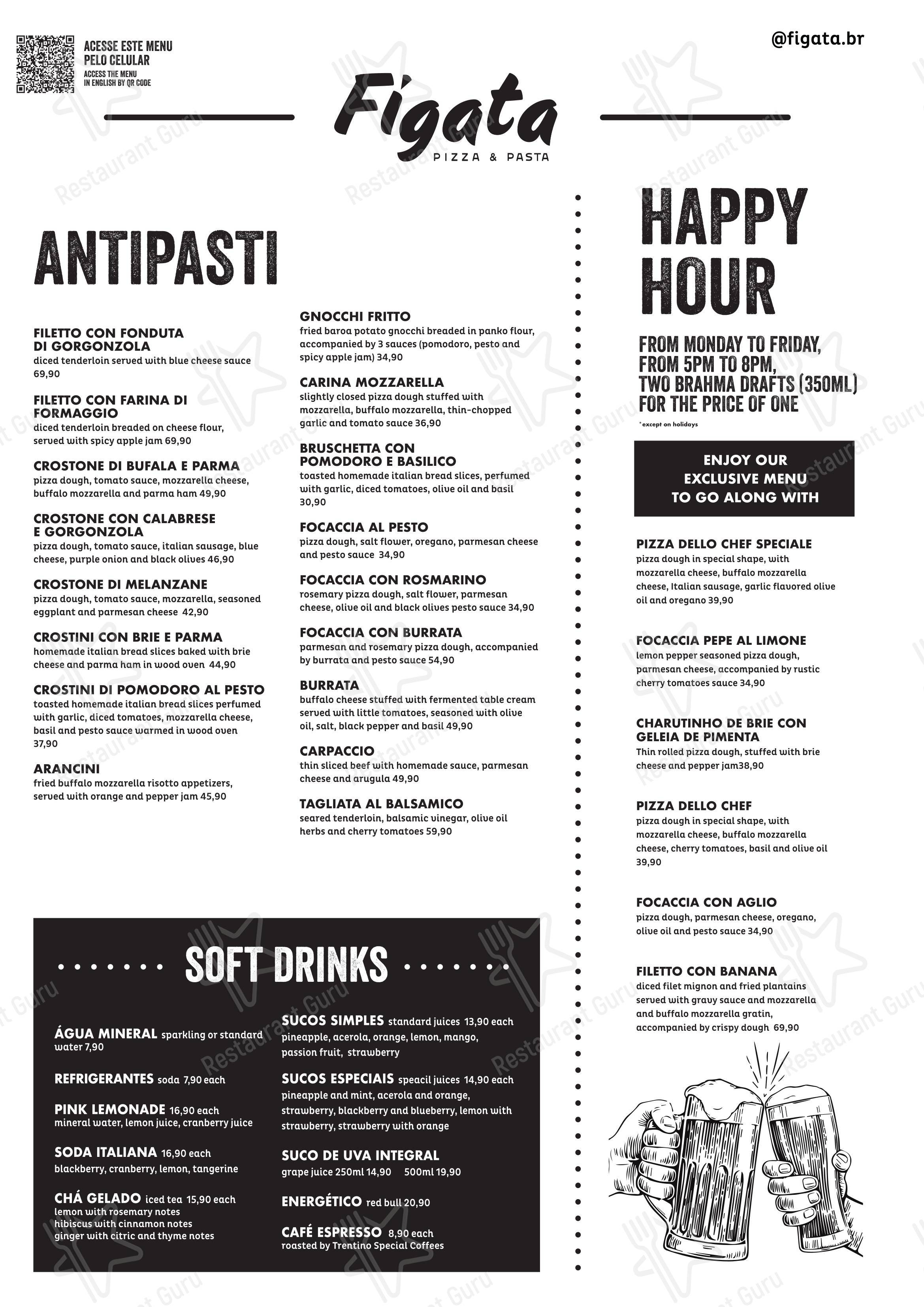 Figata Pizza & Pasta - Shopping Vitória em Vitoria - 菜单