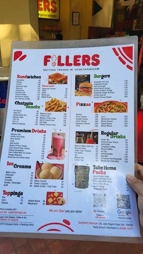 Fillers menu