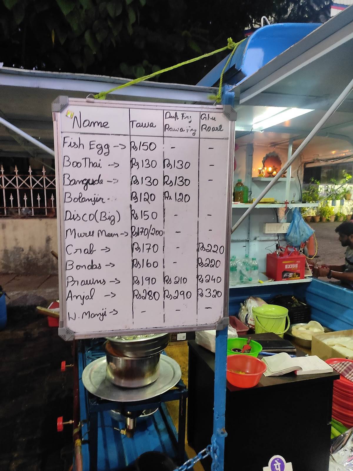 Fish on my plate menu
