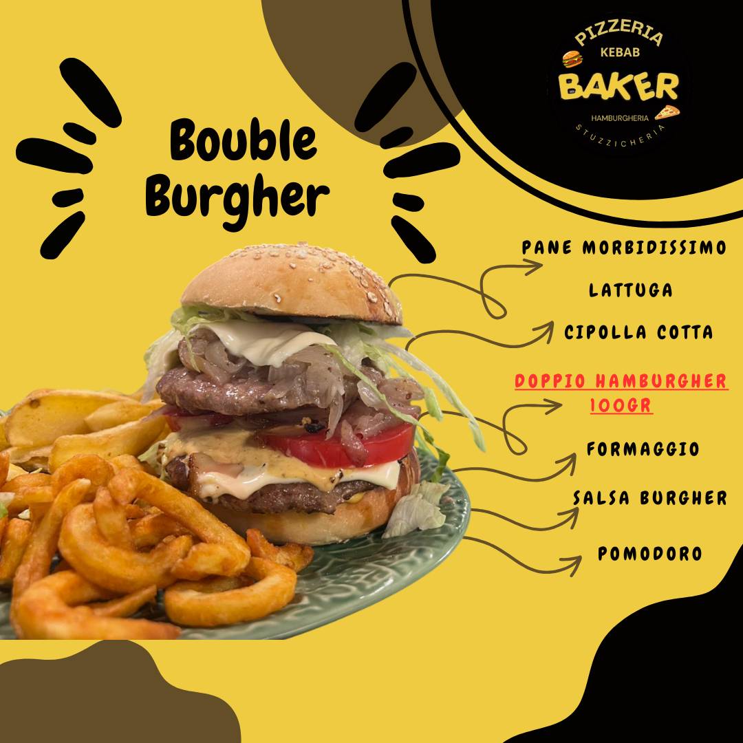 Menu di Baker pizzeria d'asporto kebab 