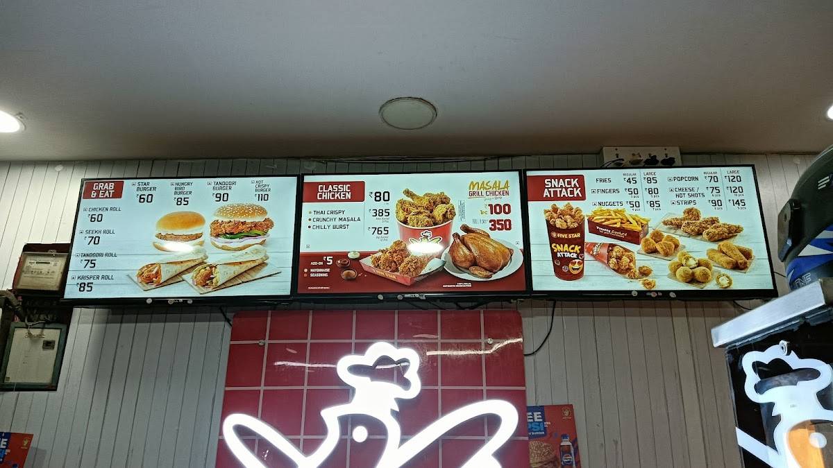 Five Star Chicken menu