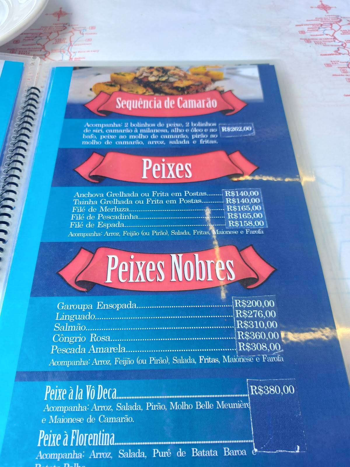 Restaurante Deca cardápio