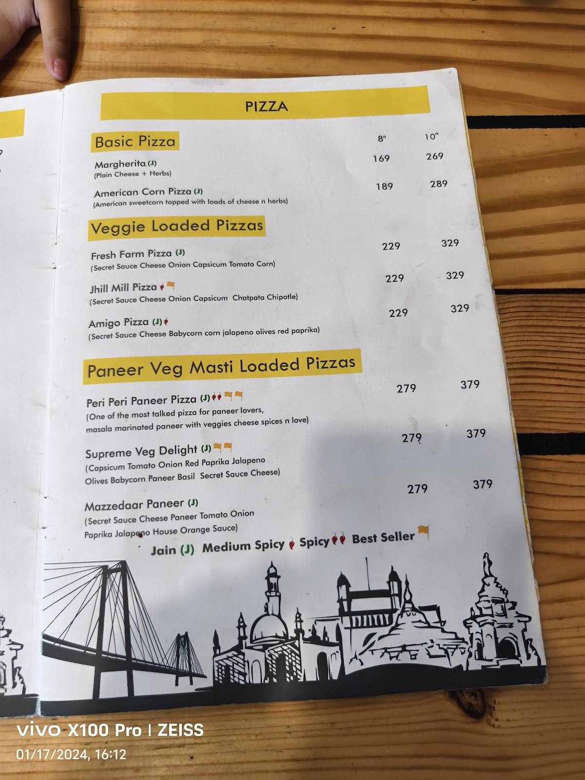 Food Adda menu