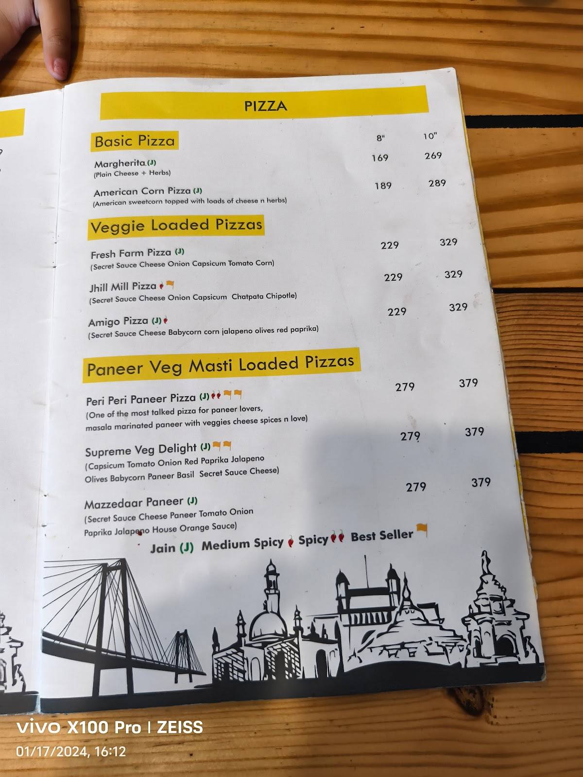 Food Adda menu