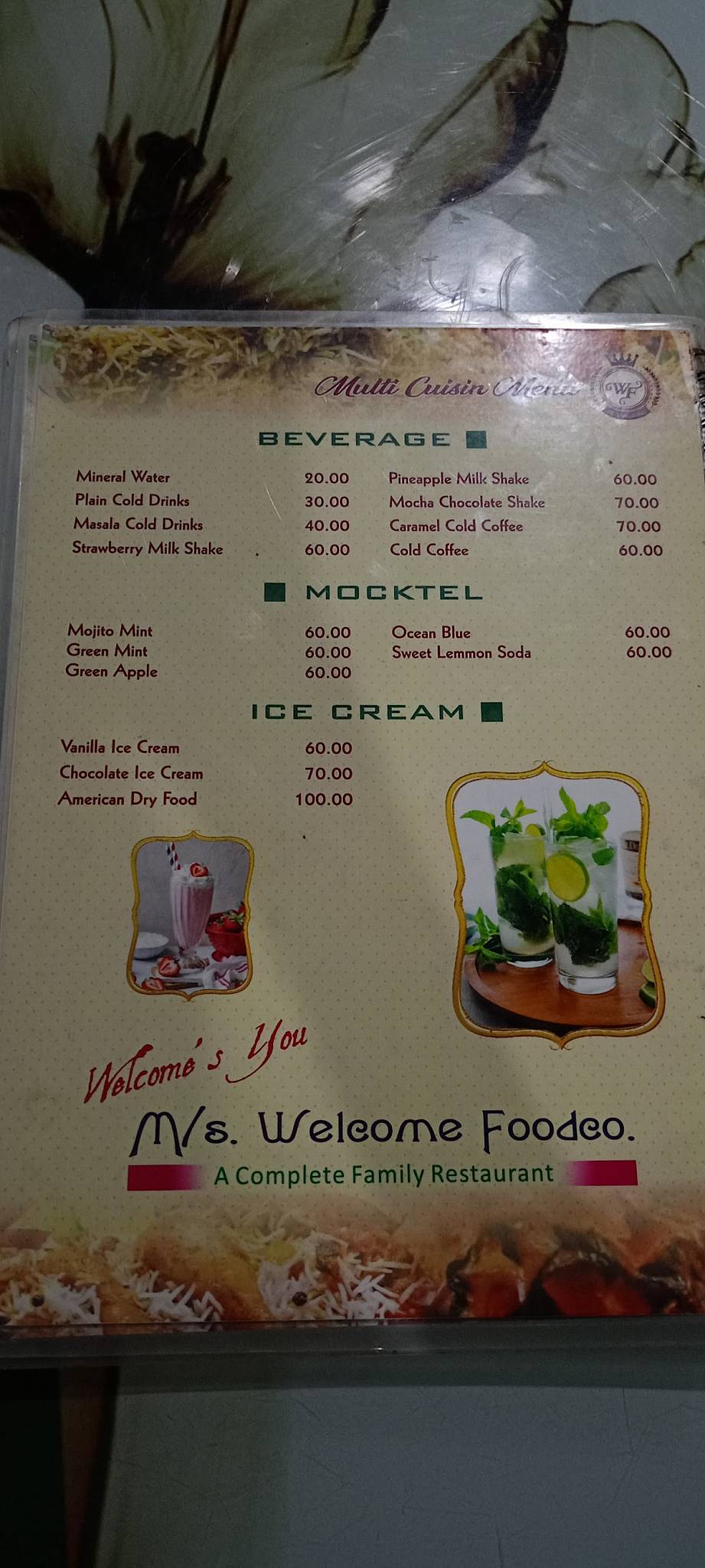 Foodco menu