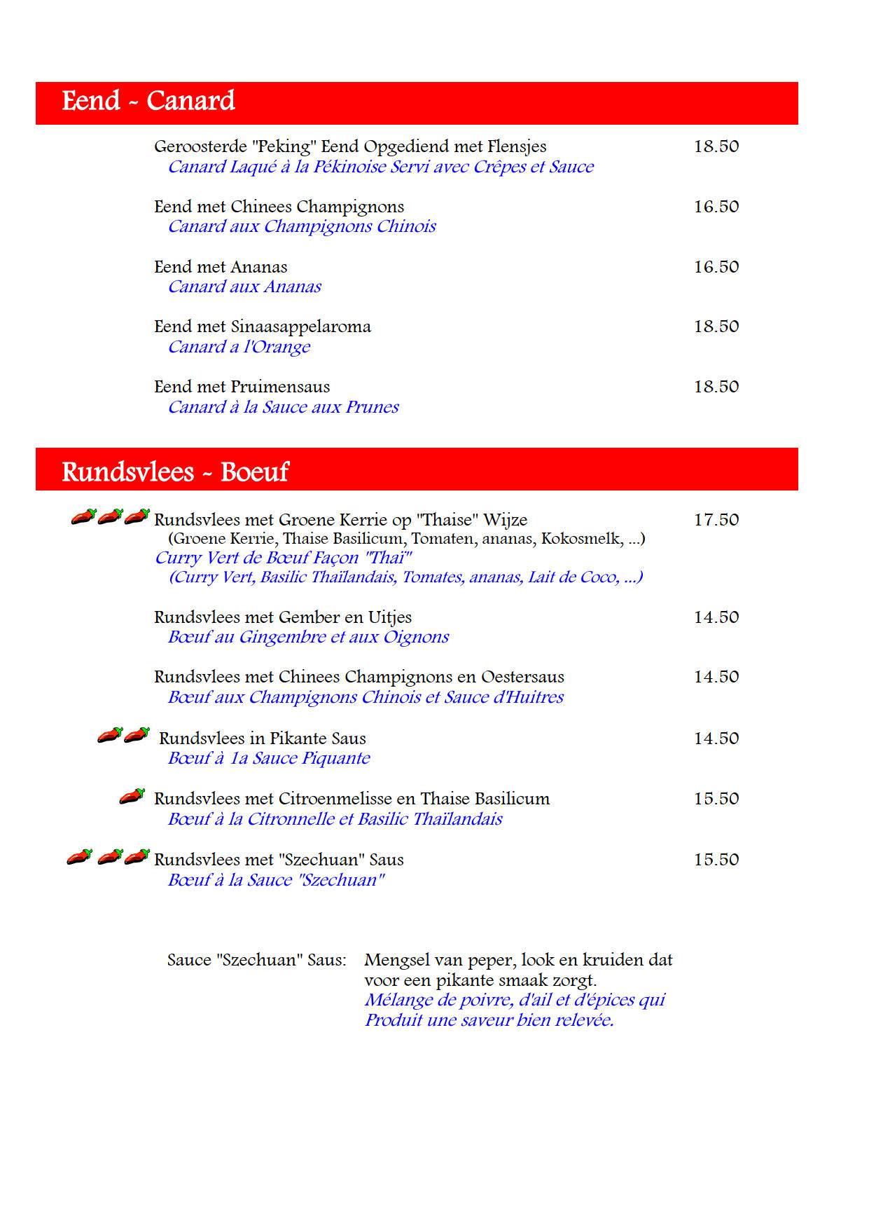 Menu de Formosa Aziatisch Restaurant