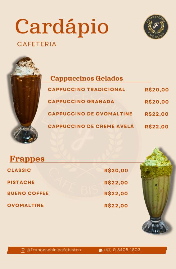 Franceschini Café Bistrô cardápio
