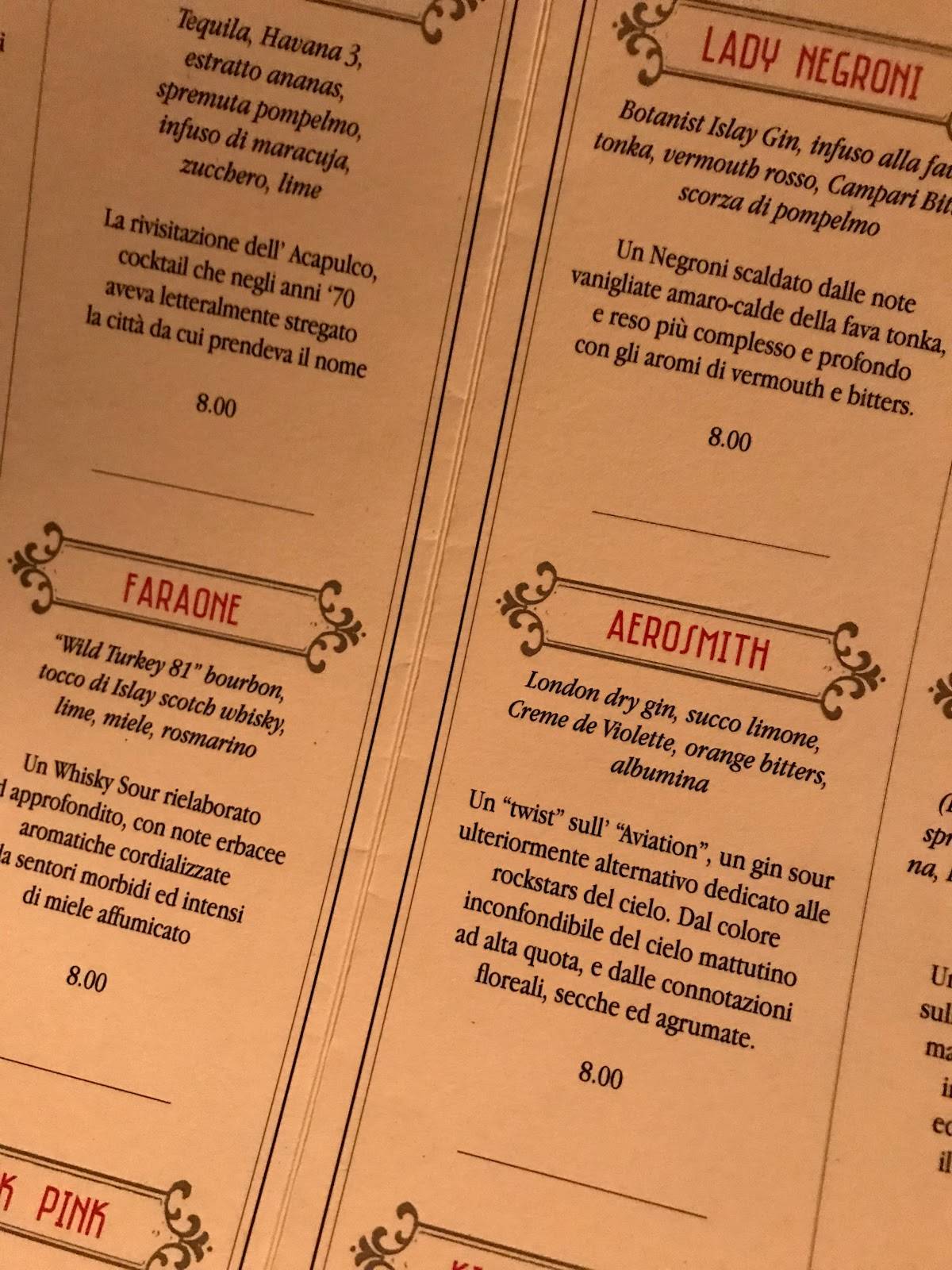 Menu di Fresco 