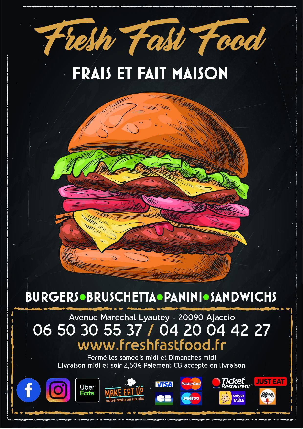 Menu de Fresh Fast Food