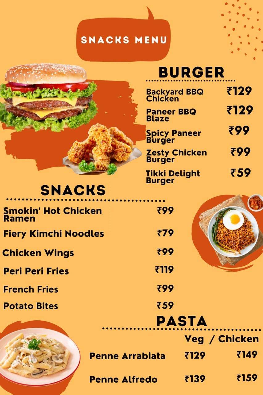 Frootique menu