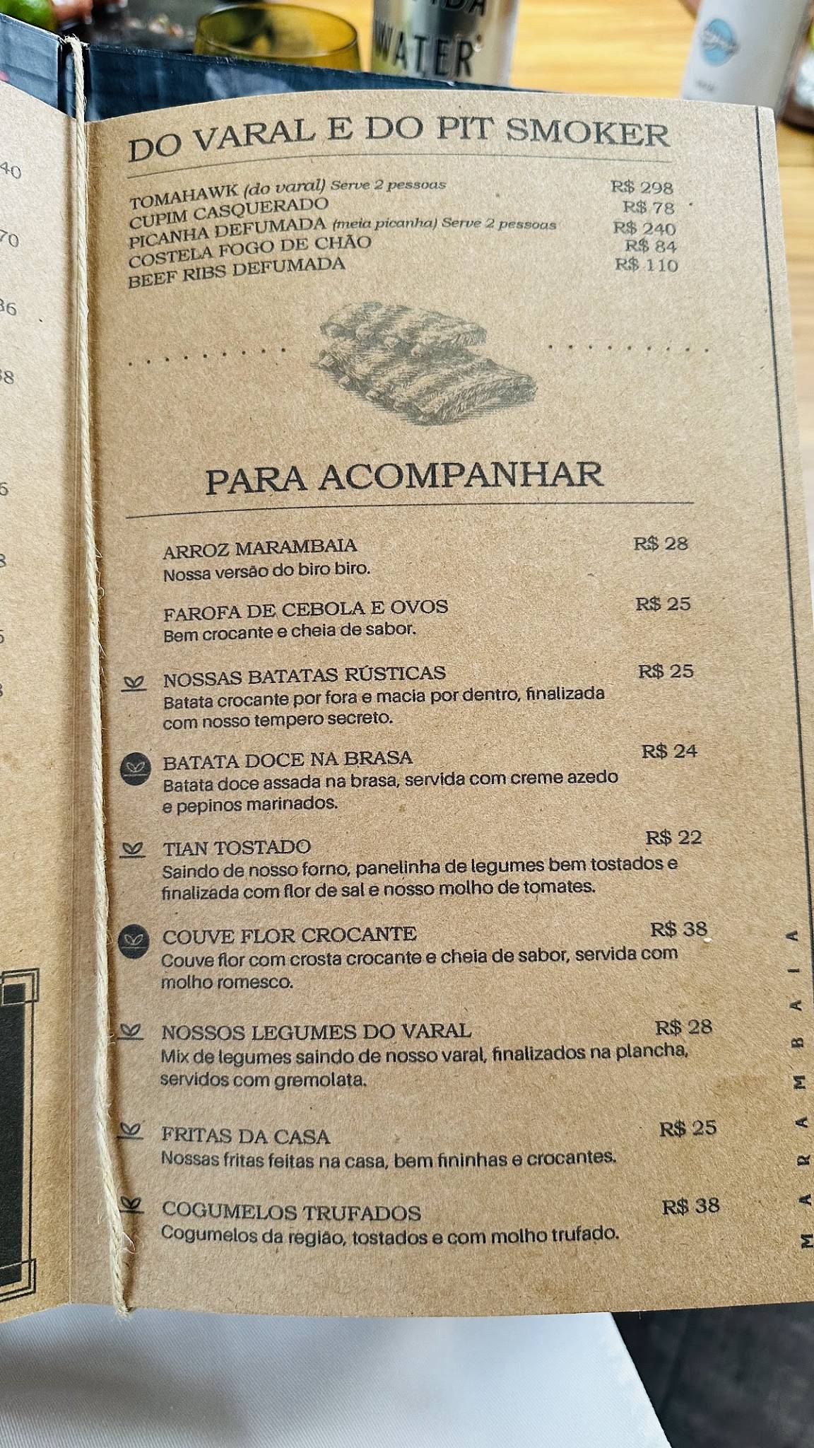 Fuego Marambaia cardápio