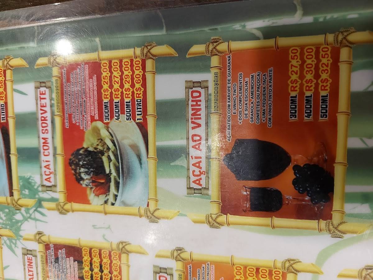 Fulô do Açaí cardápio