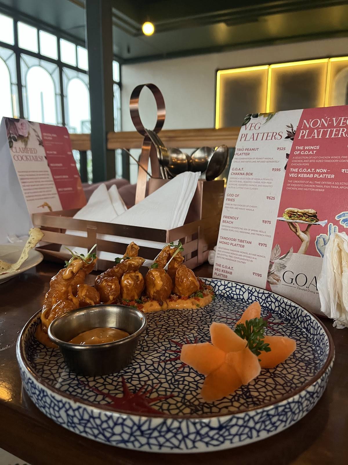 GOAT Elevated Dining & Cocktails Siliguri menu