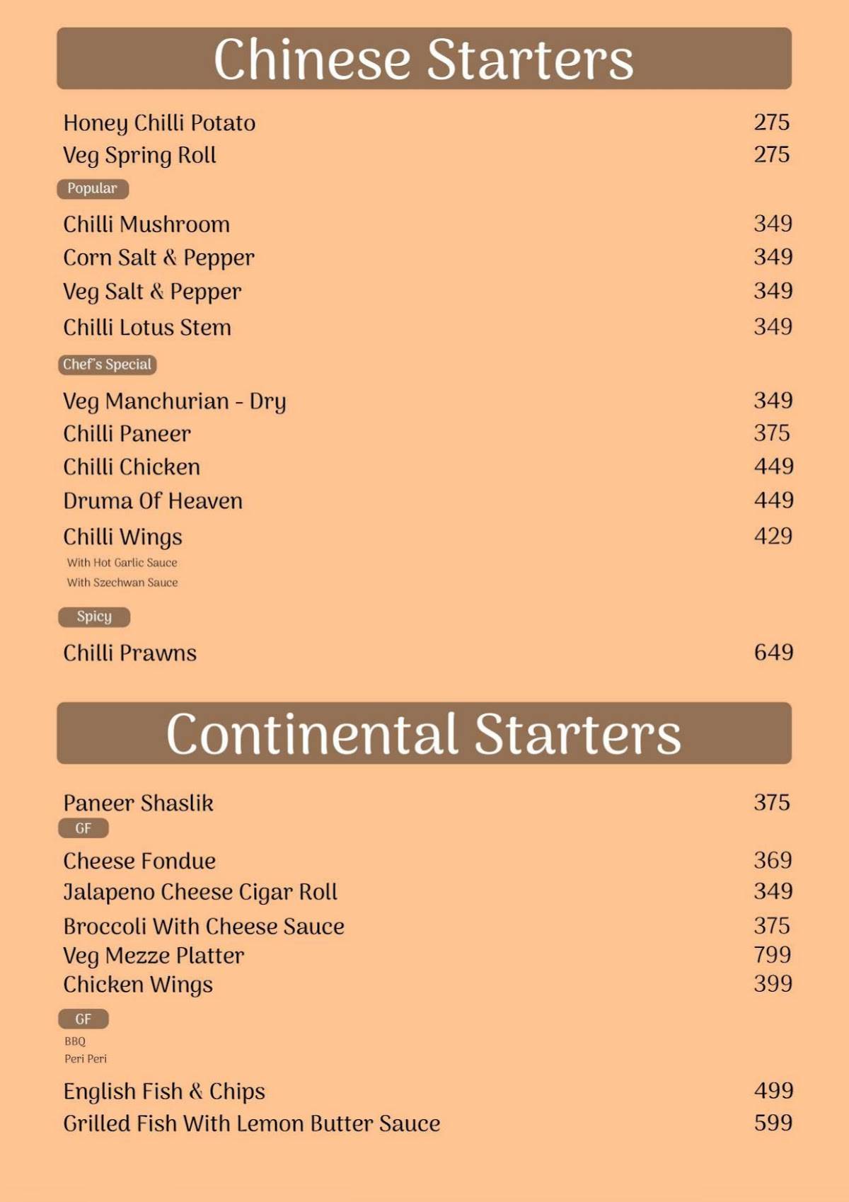 GUUNAAJ menu