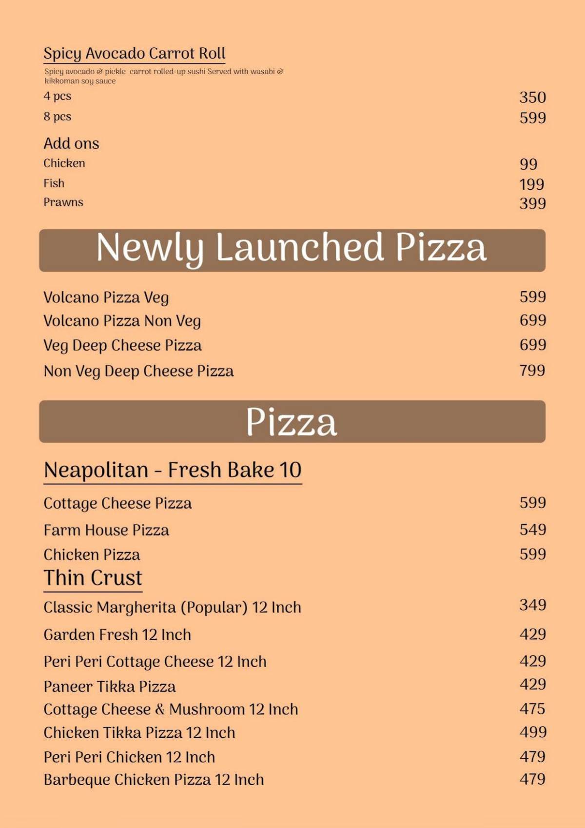 GUUNAAJ menu