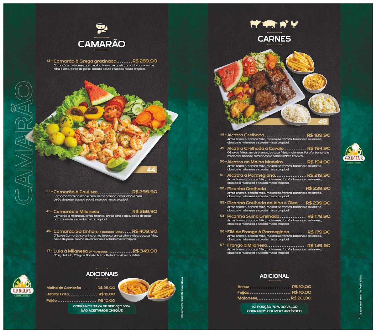 Garcia's Chopperia e Petiscaria cardápio