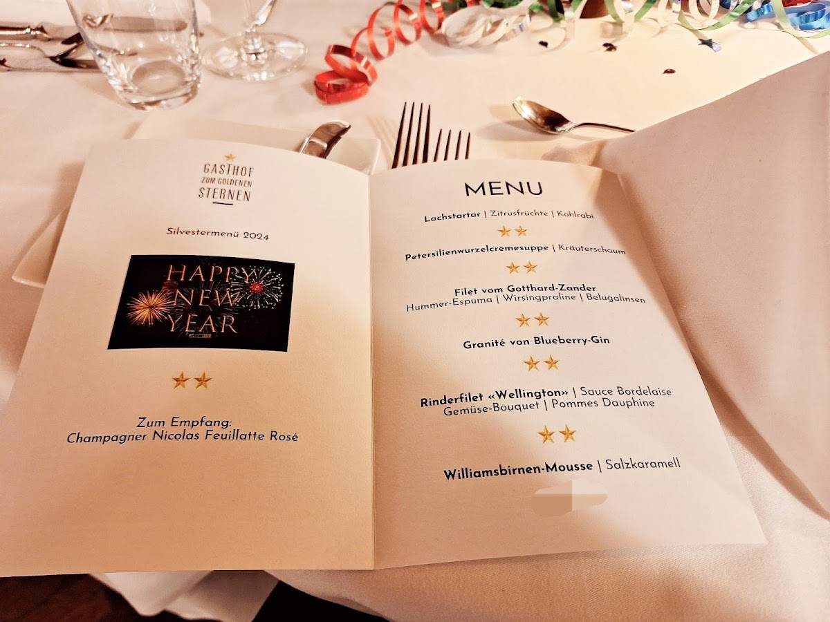 Menu di Gasthof zum Goldenen Sternen 