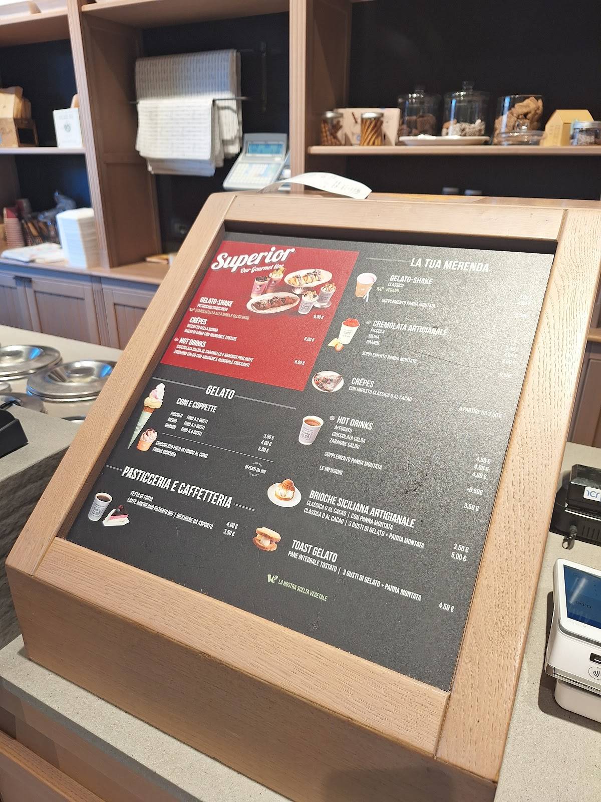 Menu di Gelateria La Romana dal 1947 