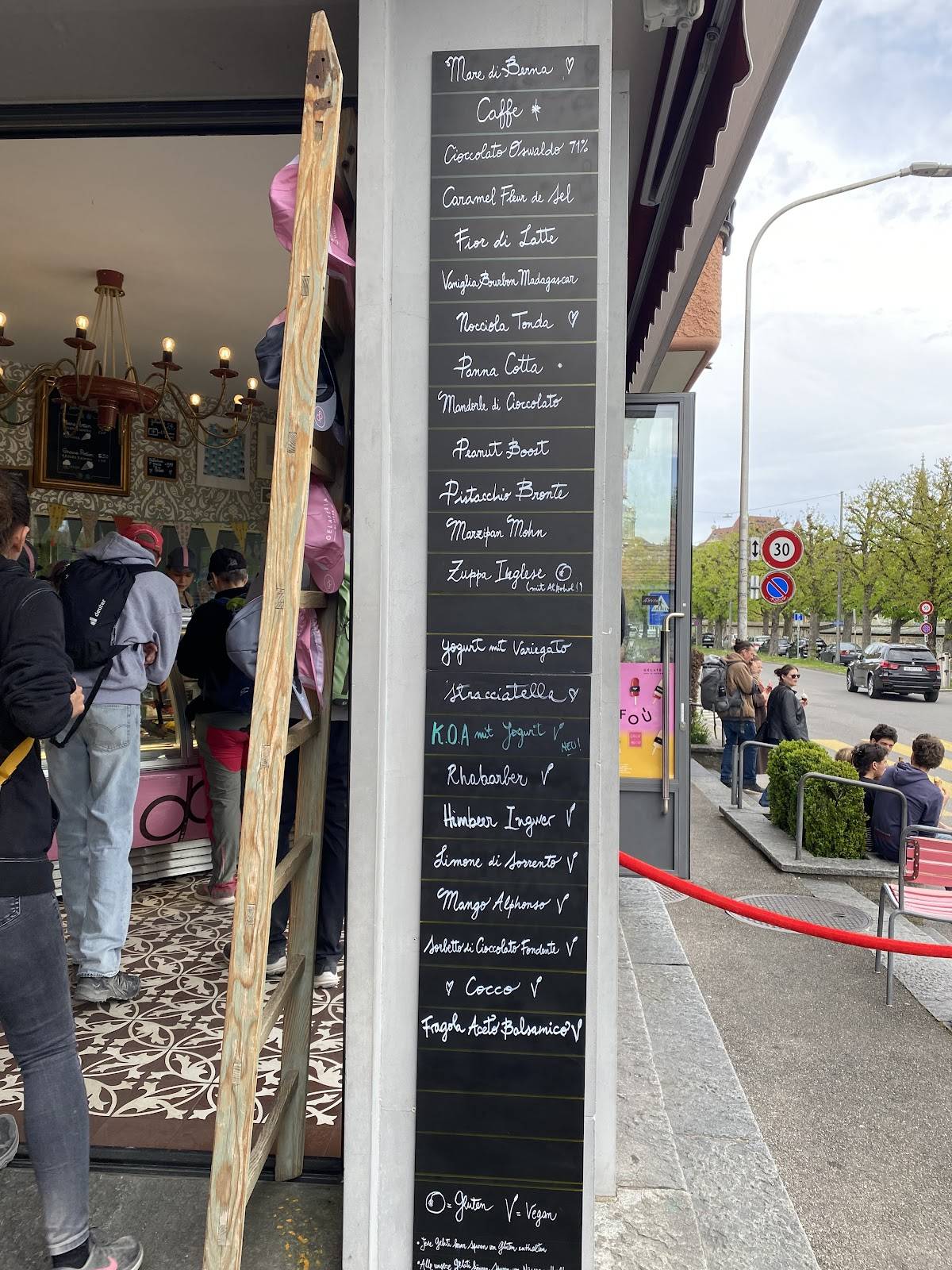 Menu di Gelateria di Berna 