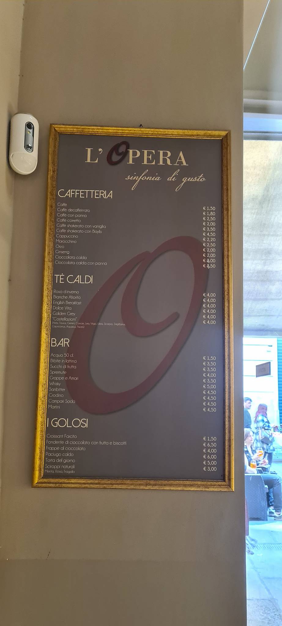 Menu di L'Opera 