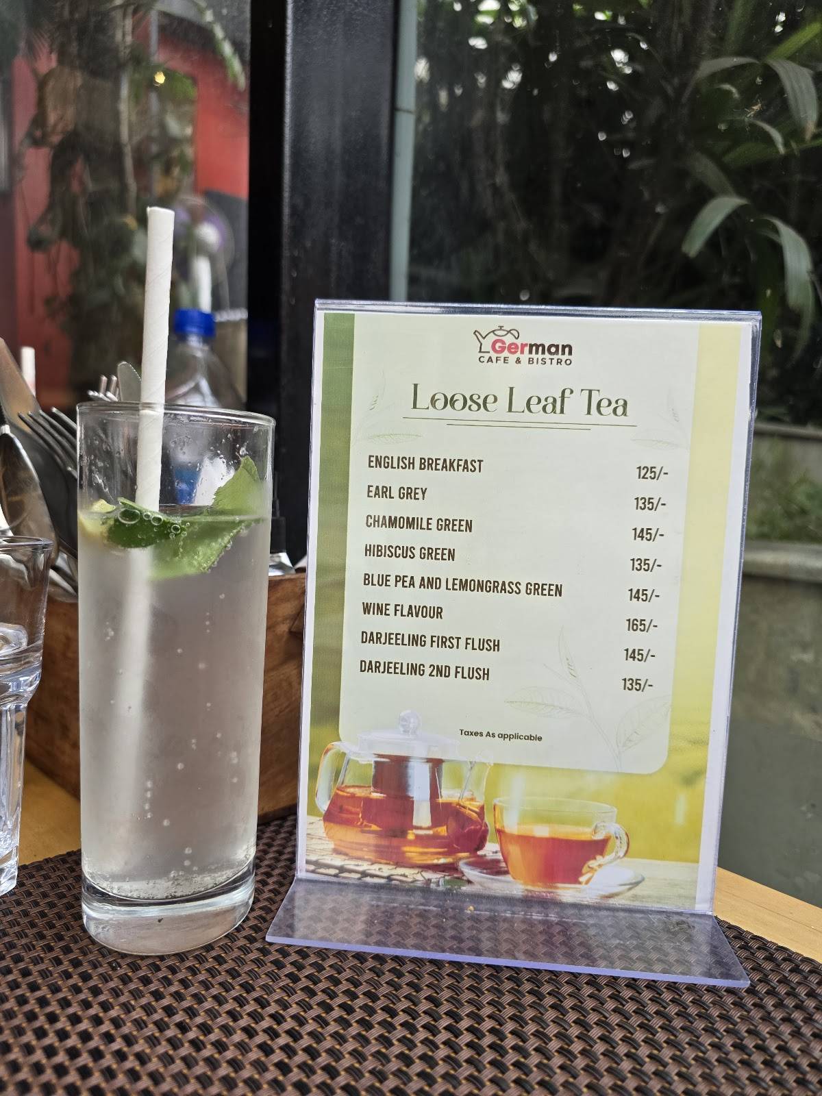 German Cafe & Bistro menu