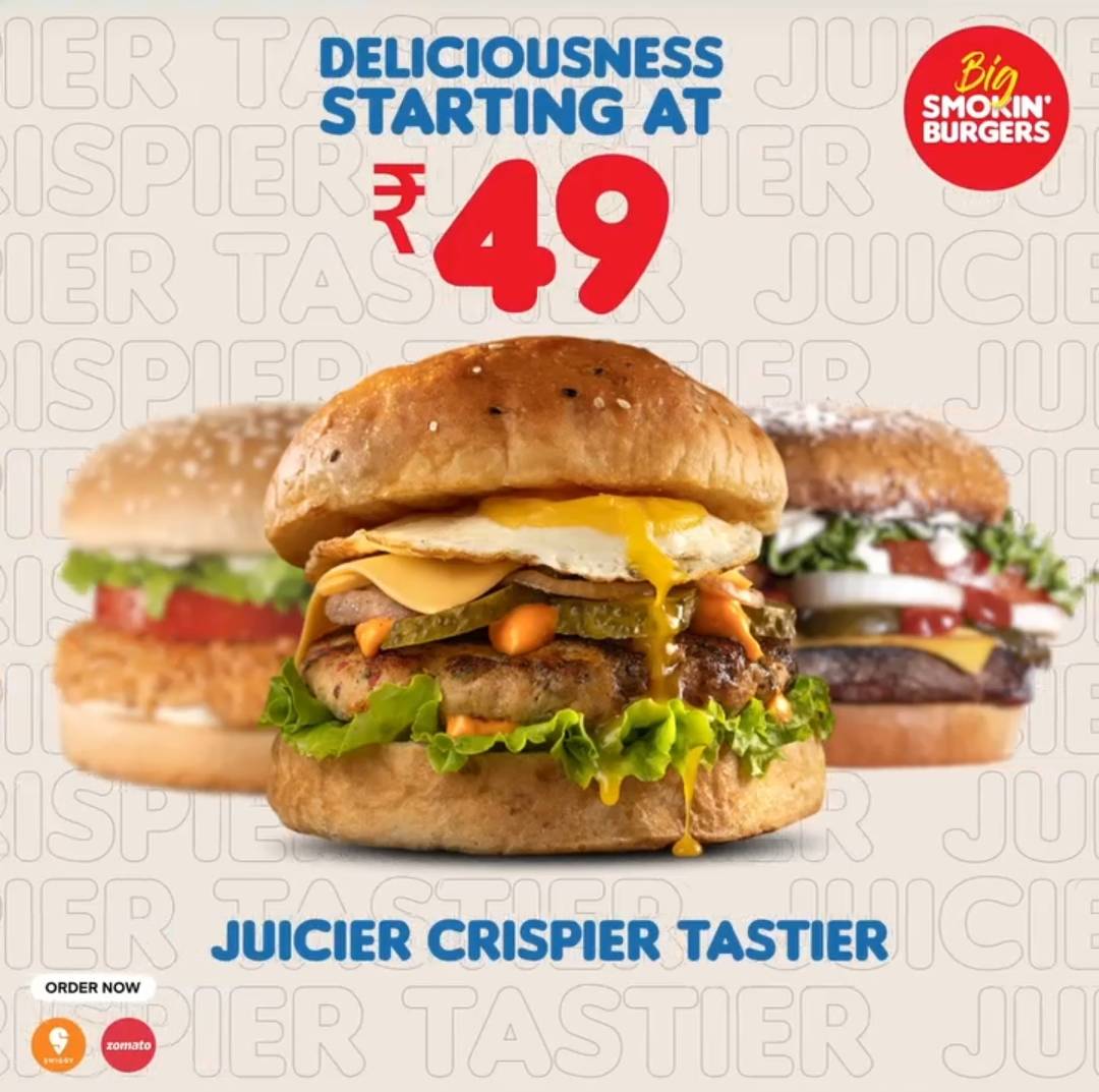 Big Smokin' Burgers menu