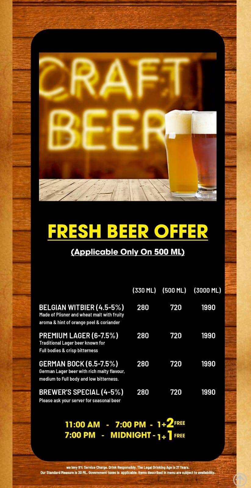 Cinnamon Kitchen Bar & Restaurant menu