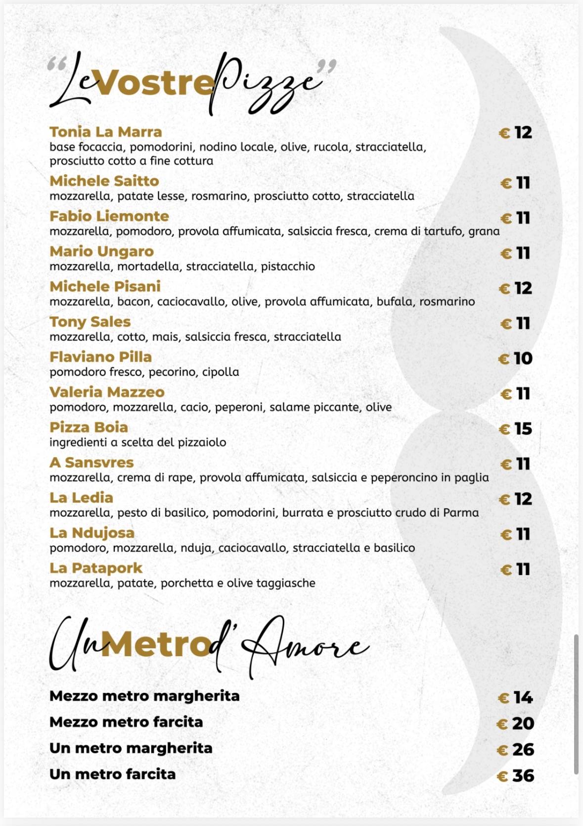 Menu di Giammetta 