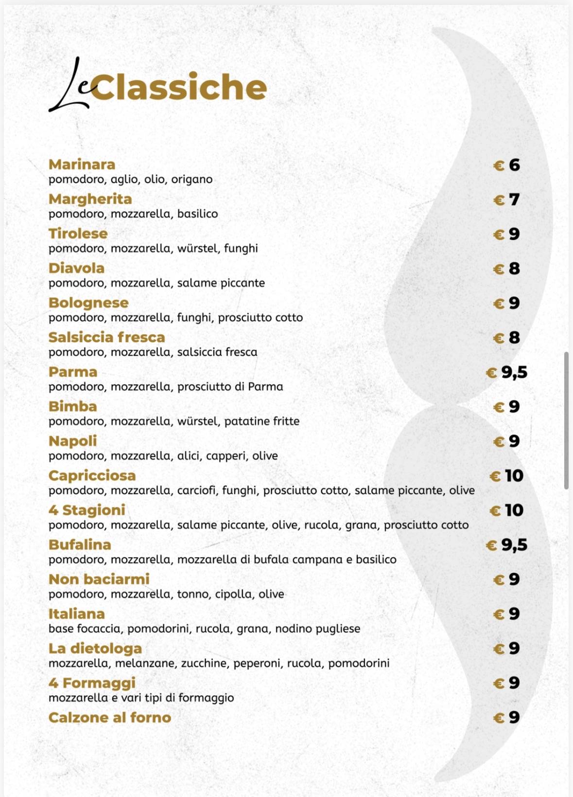 Menu di Giammetta 