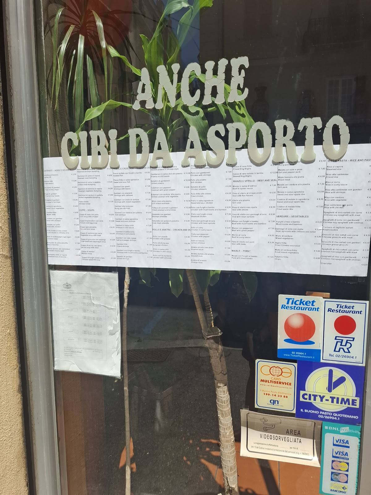 Menu di Giardino D'Oro 