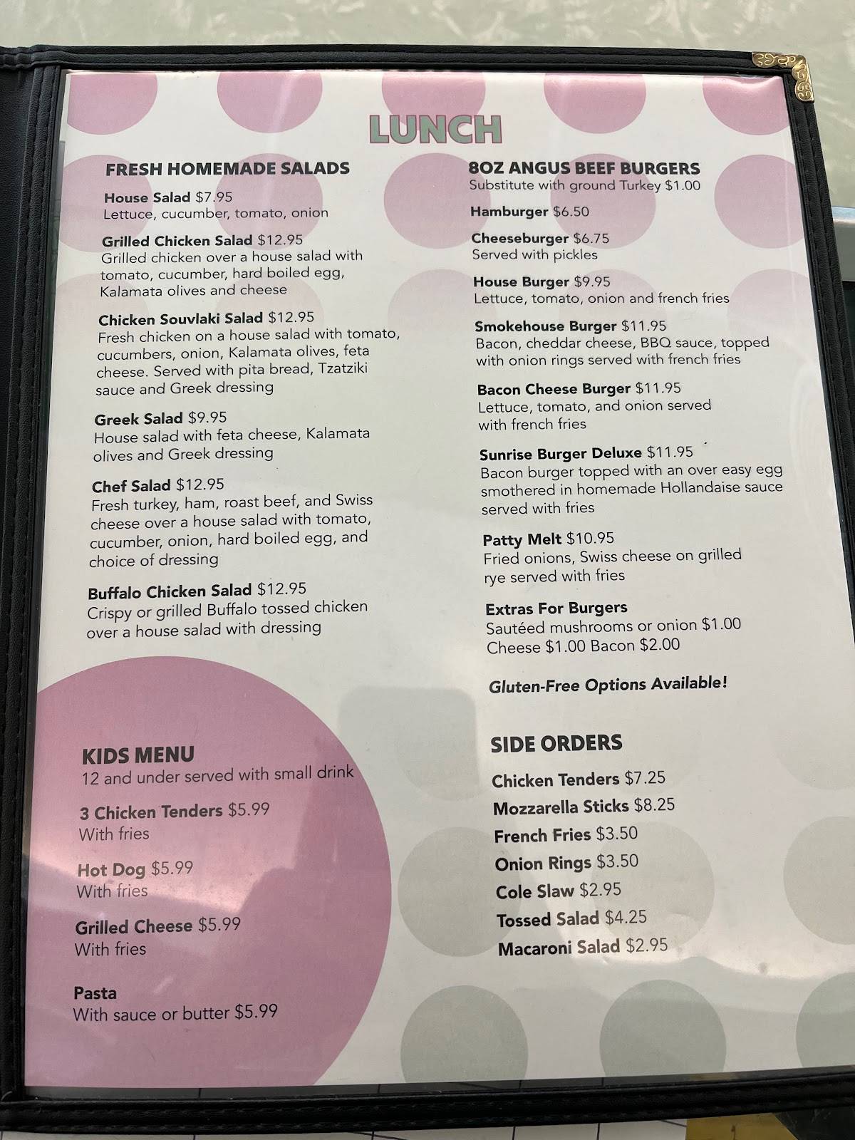 Menu at Gibby's Diner & Restaurant, Delanson