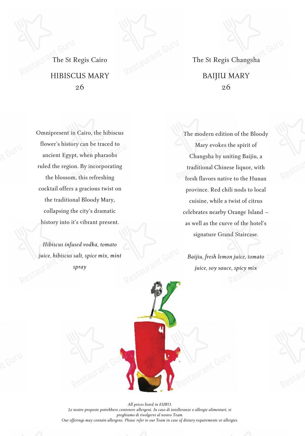 Menu per Gio's Restaurant & Terrace ristorante